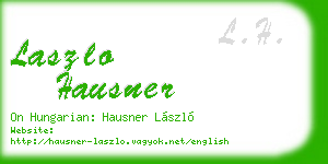 laszlo hausner business card